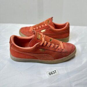 puma suede pink us 7 c women preowned